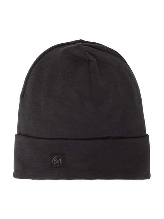 Czapka wełniana Buff Merino Heavyweight, solid black