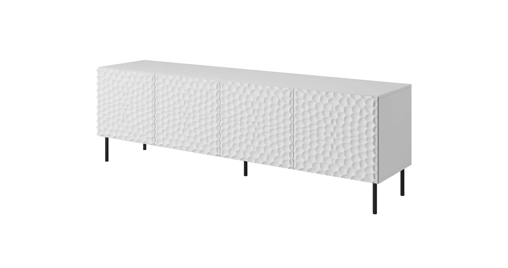 Szafka RTV Gembird HOLE 190x40,5x59,5 biała matowa