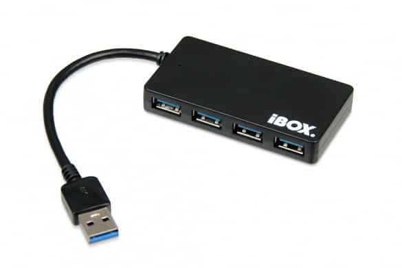 Hub IBOX USB 3.0 CZARNY 4-PORTY IUH3F56