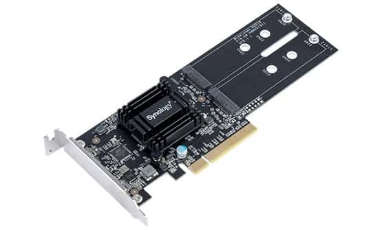 Synology Dual M.2 SSD adapter M2D18 - Czarny