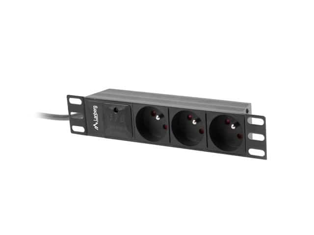 Listwa RACK Lanberg PDU-03E-0200-BK 2m Czarny
