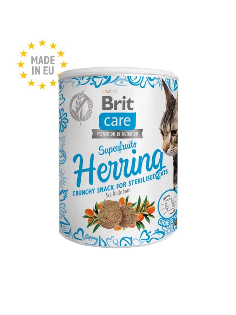 Przysmak dla kota BRIT Care Cat Snack z Superowocami i Śledziem - 100 g