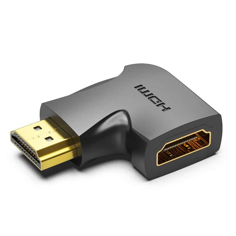 Adapter HDMI Vention 270° Mósko-Żeń Pionowy Czarny