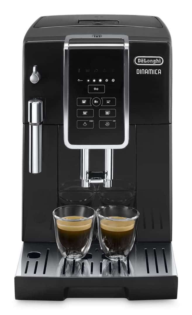 Ekspres ciśnieniowy automatyczny DeLonghi Dinamica ECAM 350.15.B (1450W, czarny)
