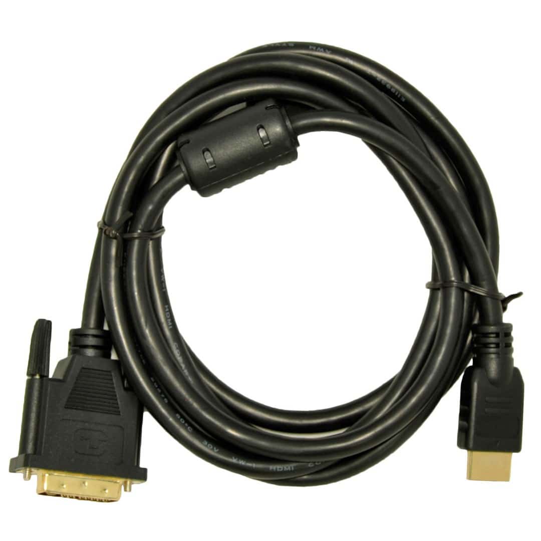 Kabel Akyga AK-AV-11 DVI-D do HDMI, 1,8m, Czarny
