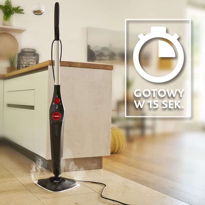Mop parowy Vileda Steam Plus czarny 5m