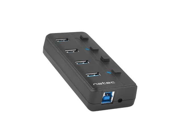 Hub NATEC Mantis 2 NHU-1557, 4x USB 3.0, czarny