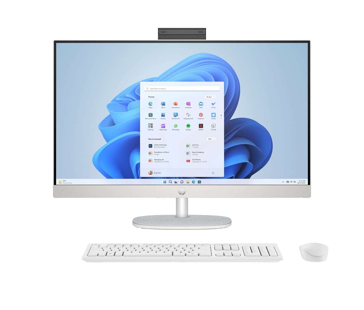 HP 27-cr0232nw AIO Ryzen 5 7520U 27" FHD IPS