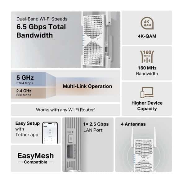 Wzmacniacz sygnału WiFi TP-LINK RE405BE