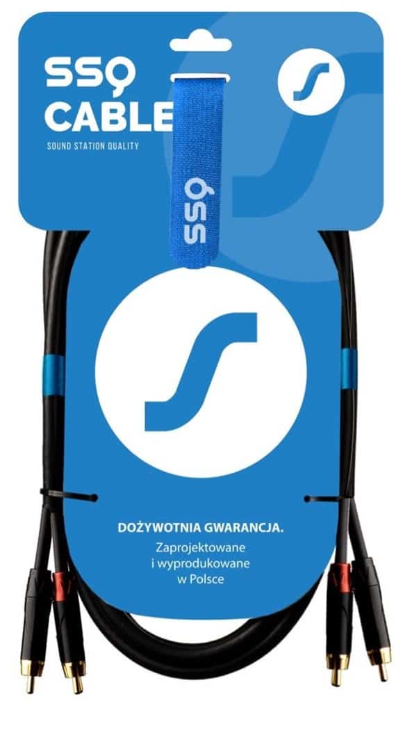SSQ RCARCA1 - Kabel 2xRCA-2xRCA, 1 Metr