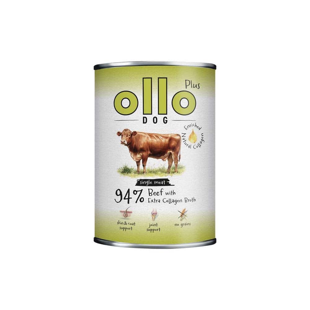 Ollo Plus Kolagen Wołowina 400g puszka dla psa