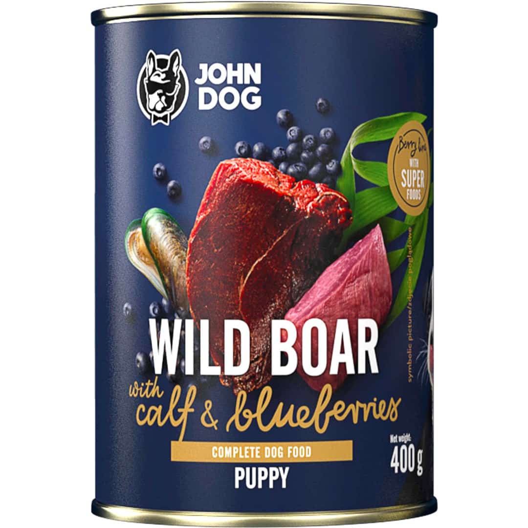 JOHN DOG BERRY SZCZENIAK DZIK 400g