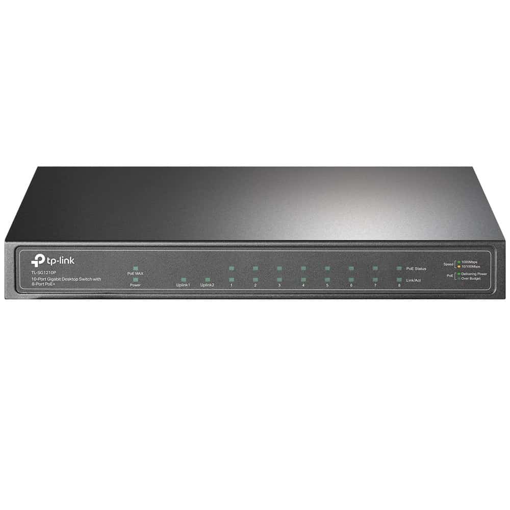 Switch TP-LINK TL-SG1210P - Montaż na Ścianie