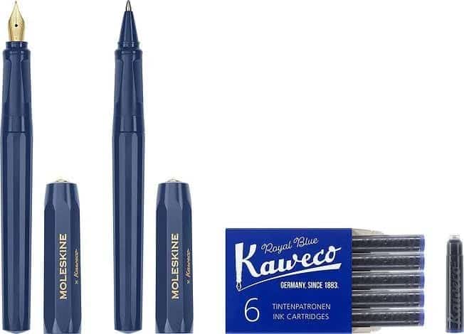 Moleskine x Kaweco Zestaw: Pióro i Długopis Niebieski