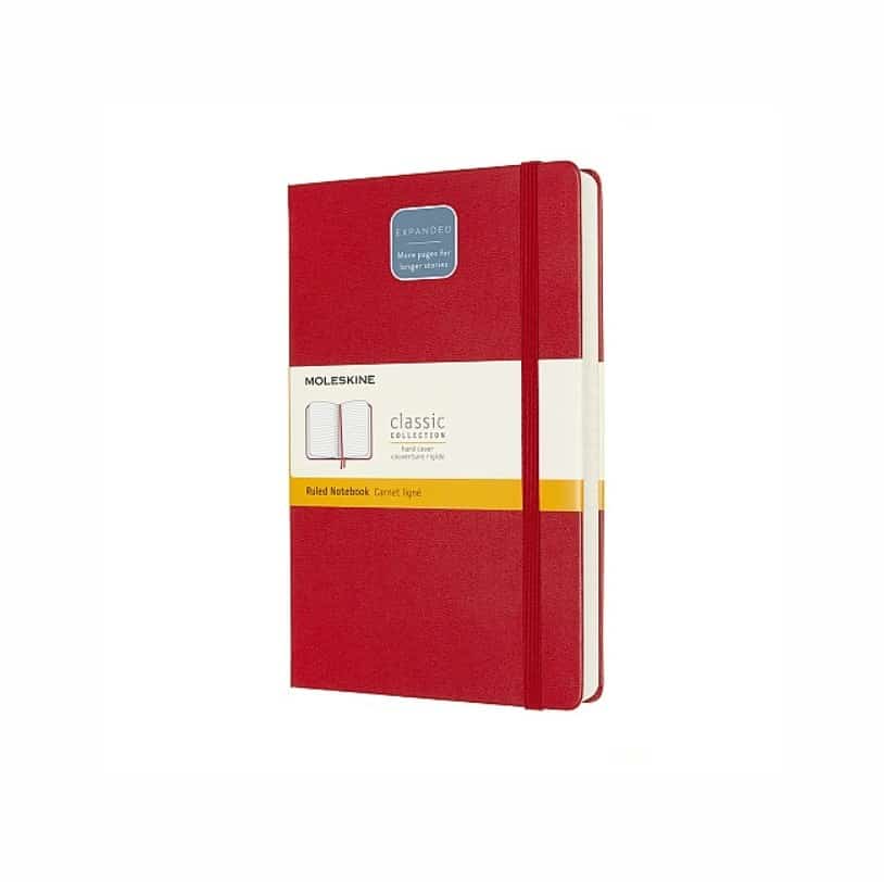MOLESKINE Notes Classic L, 13x21 cm, 400 stron, czerwony