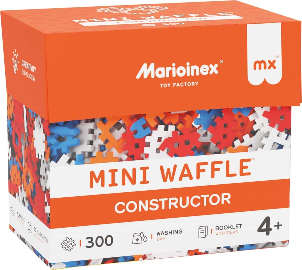 MARIOINEX Klocki Mini Waffle, 300 elementów