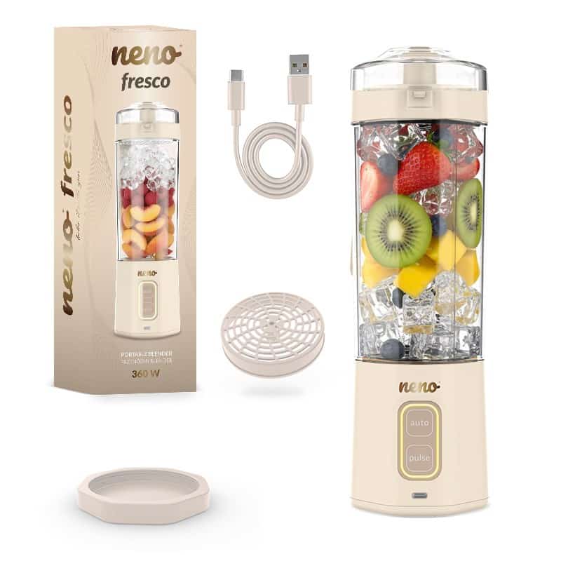 NENO Przenośny Blender Fresco - Brzoskwiniowy, Beżowy