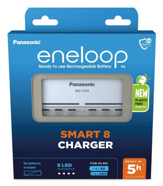 ŁADOWARKA PANASONIC SMART 8 - AA, AAA, 4 baterie