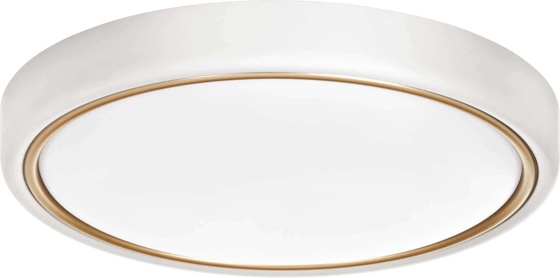 Nowoczesny plafon sufitowy LED Activejet VERDI W/G Biało - Złoty 23W
