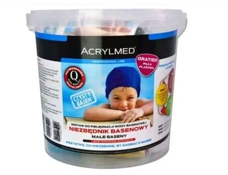 Acrylmed Zestaw do pielęgnacji wody basenowej do małych basenów