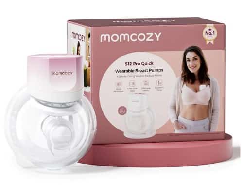 Laktator ręczny MOMCOZY S12 PRO+, różowy - pojedynczy zestaw