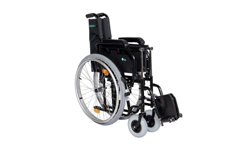 Stalowy wózek inwalidzki RF-1/45/PU