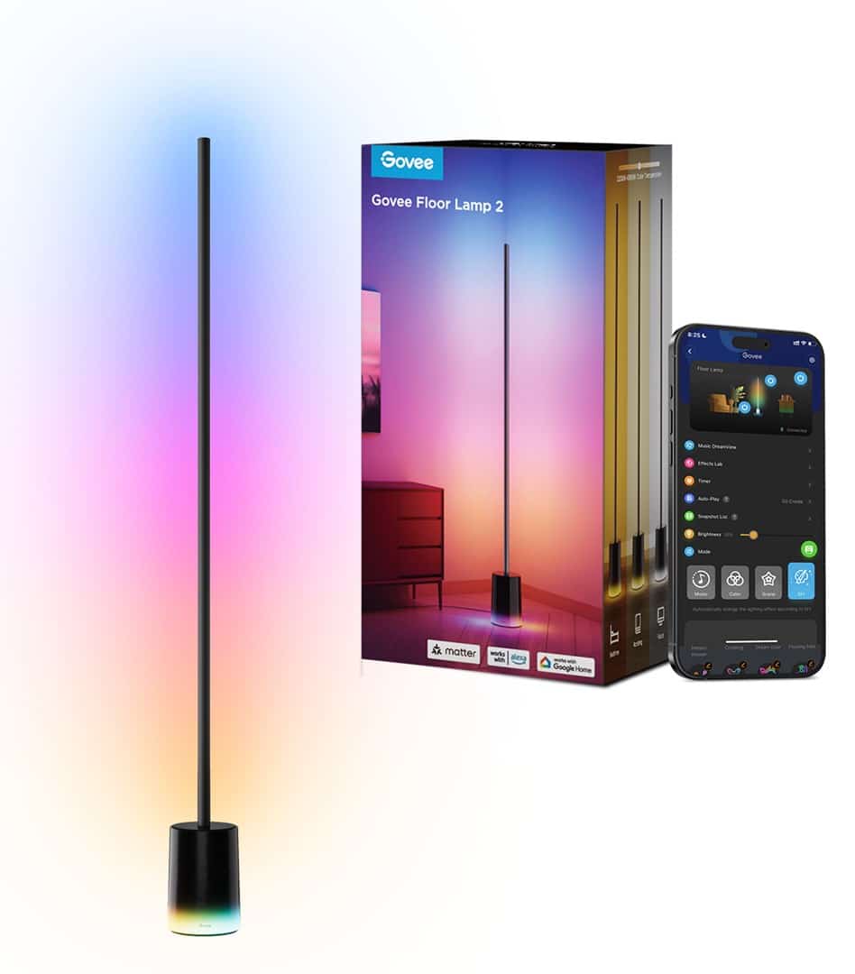 Lampka ozdobna Govee H607C, podłogowa, RGBICWW, kompatybilna z Matter