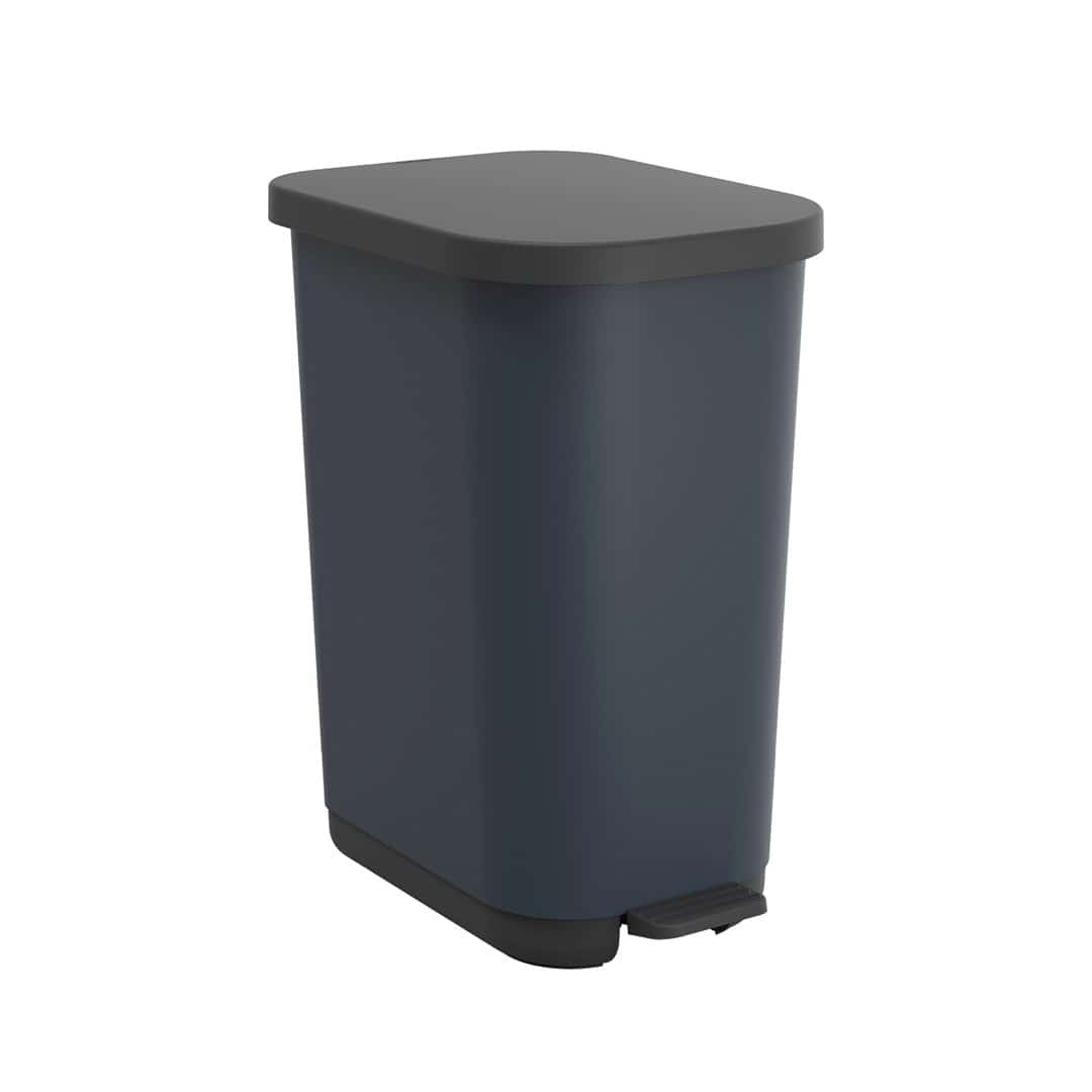 Rotho kosz na śmieci z pedałem RIBO niebieski 35L