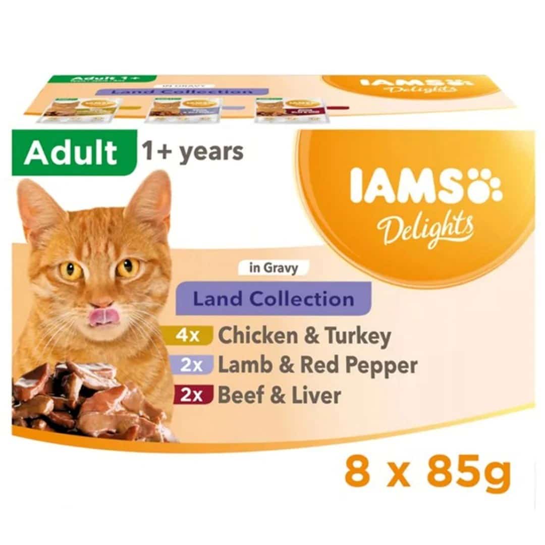 Karma mokra IAMS Delights Land Collection w sosie 8x85g