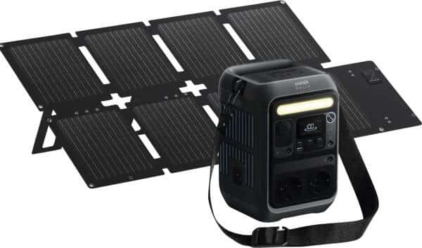 Zestaw Przenośna stacja zasilania Anker Solix C300X 288Wh 300W + Panel solarny PS60 60W