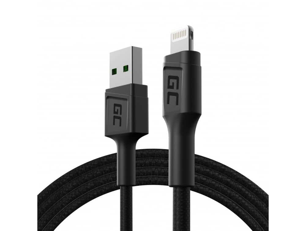 Kabel USB-A Lightning Green Cell PowerStream 120 cm, szybkie ładowanie