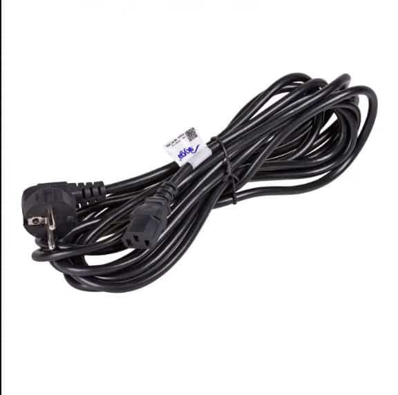Kabel zasilający Akyga AK-PC-05A (Hybrydowy C/E/F - C13, 5m, czarny)