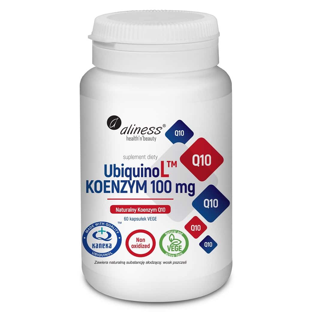 Aliness UbiquinoL KANEKA KOENZYM Q10 100mg x 60 kapsułek wegańskich