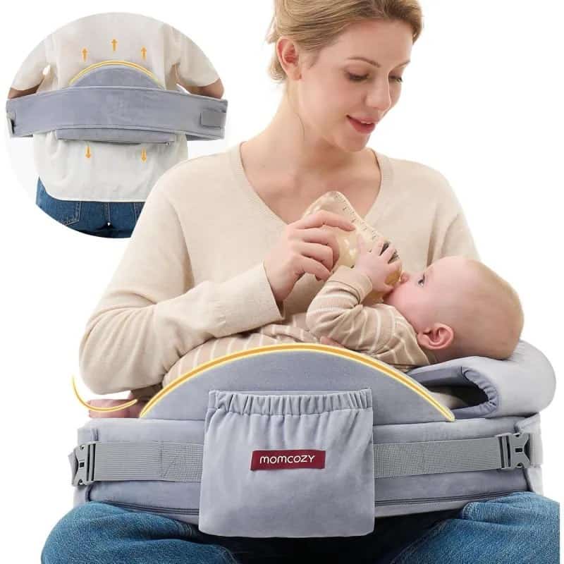 Poduszka do karmienia Momcozy CozyPro, szara