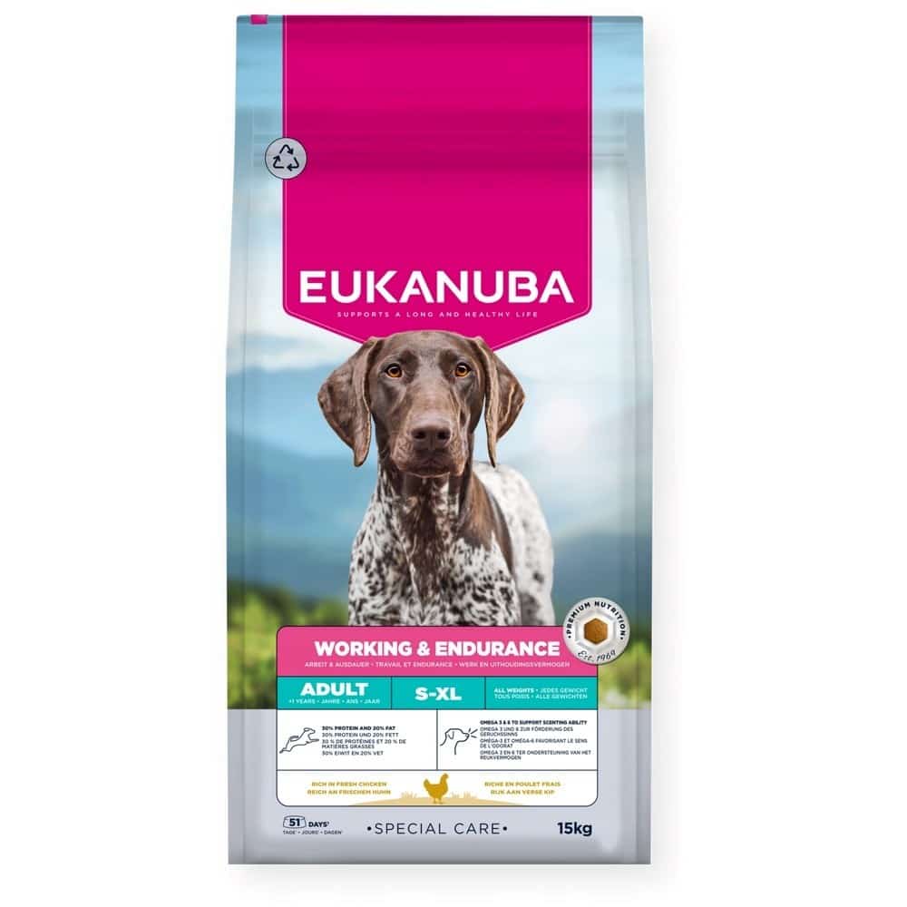 Eukanuba Working Endurance - Sucha karma dla psów pracujących 15kg