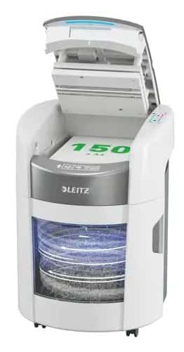 Niszczarka Leitz IQ Optimax AutoFeed 150, P4, 150 kartek, 15 l kosz