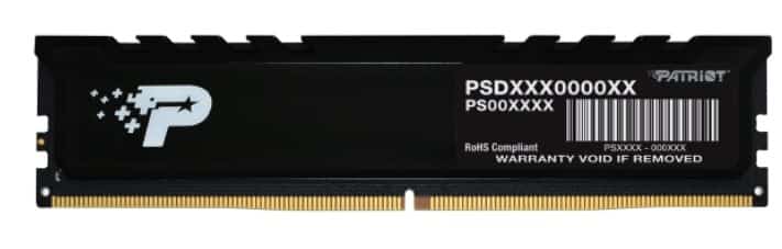 Pamięć DIMM Patriot Premium Black DDR4 8GB 3200MHz CL22 z radiatorem