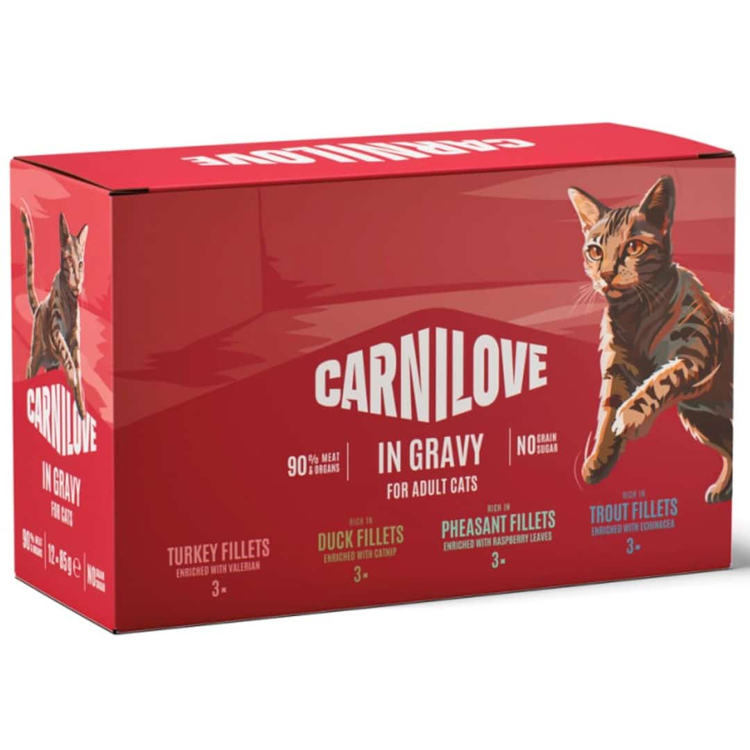 Mokra karma dla kotów Carnilove Pouch Gravy Mix 12x85g
