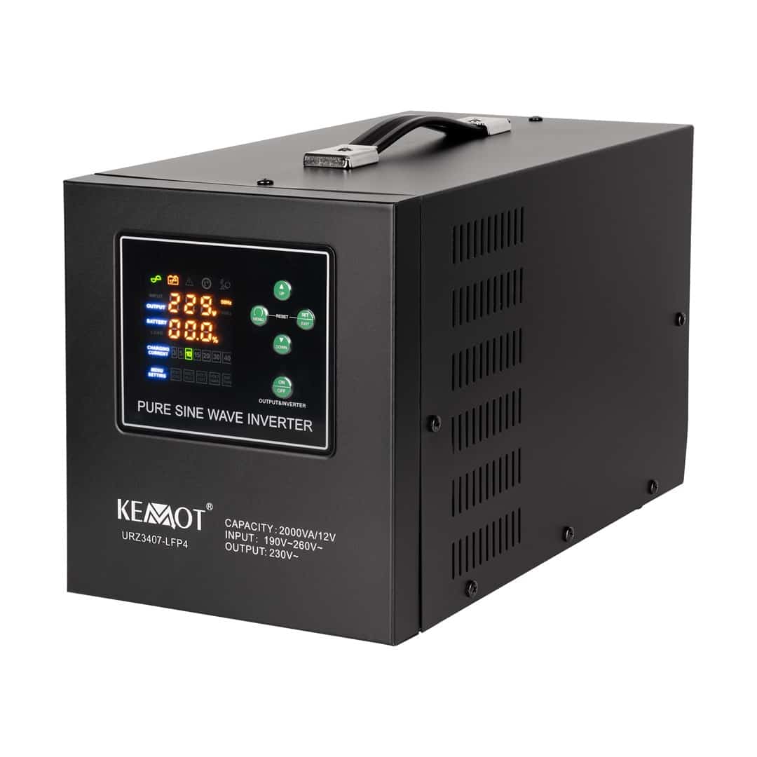 Zasilacz awaryjny KEMOT LFP4 1200W z czystą sinusoidą i ładowaniem 12V