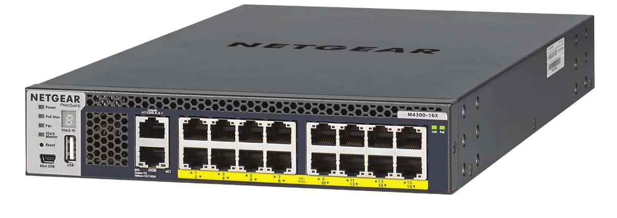 Zarządzany przełącznik Netgear XSM4316PB-100NES 16-portowy 500W