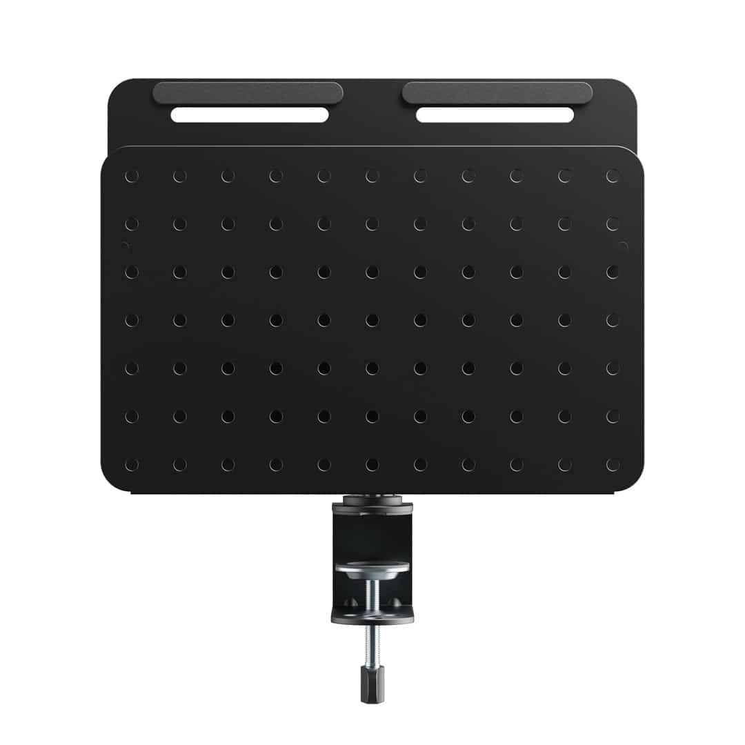 Organizer biurkowy Activejet APB-006B - obrotowa tablica perforowana z pionowym organizatorem, czarny matowy.