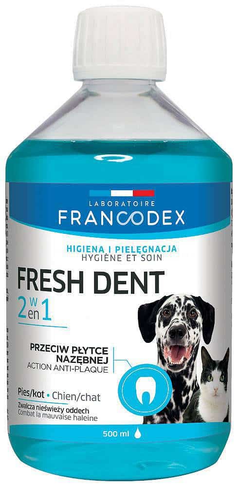 Płyn do higieny jamy ustnej dla psów i kotów - FRANCODEX Fresh Dent 500 ml