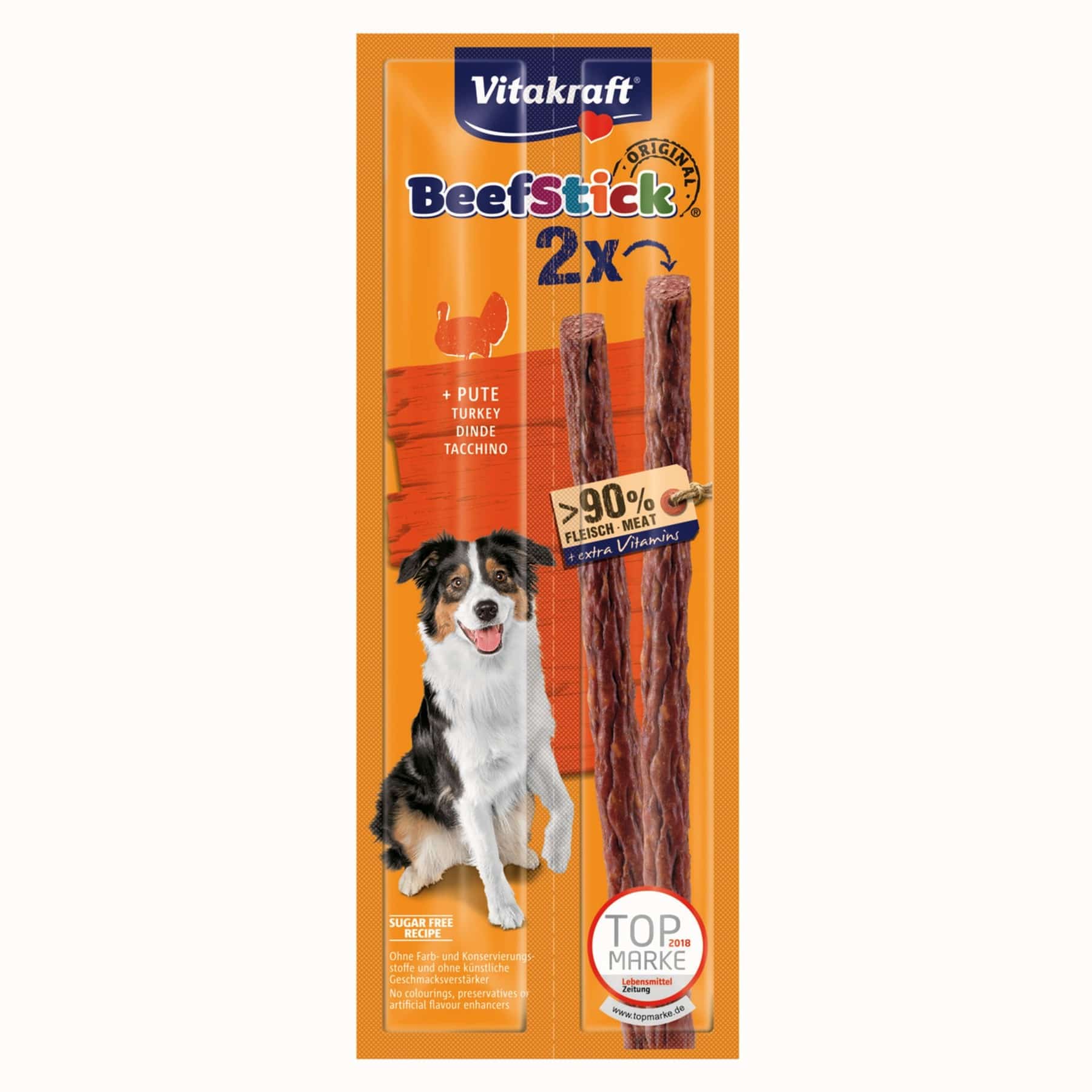 Przysmak dla psa VITAKRAFT Beef Stick z indykiem (2 sztuki)