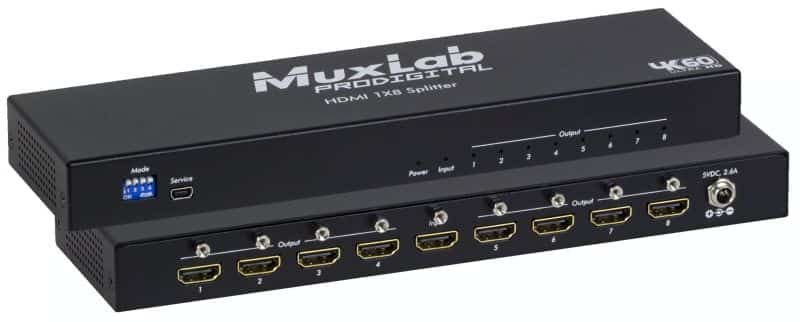 Splitter HDMI MuxLab 1x8, 4K/60 Hz