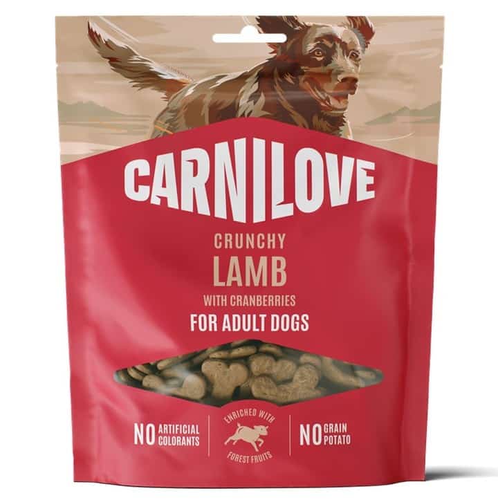 Przysmak dla psa Carnilove Crunchy z jagnięciną i żurawiną 200 g