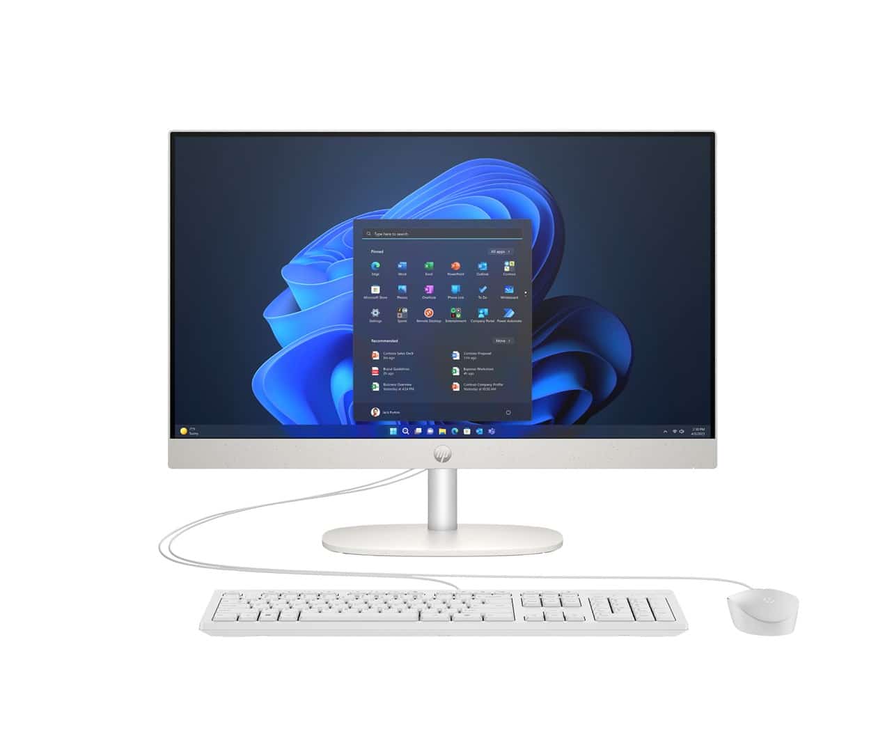 HP ProOne 240 G10 AIO Ultra 5 125U 23.8"FHD 250nits IPS AG 16GB DDR5 5600 SSD512 Intel UHD Cam5MP+IR W11Pro White 3Y OnSite