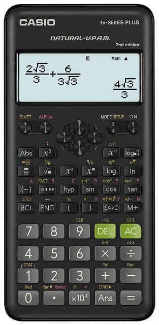 CASIO Kalkulator Naukowy FX-350ESPLUS-2, Czarny