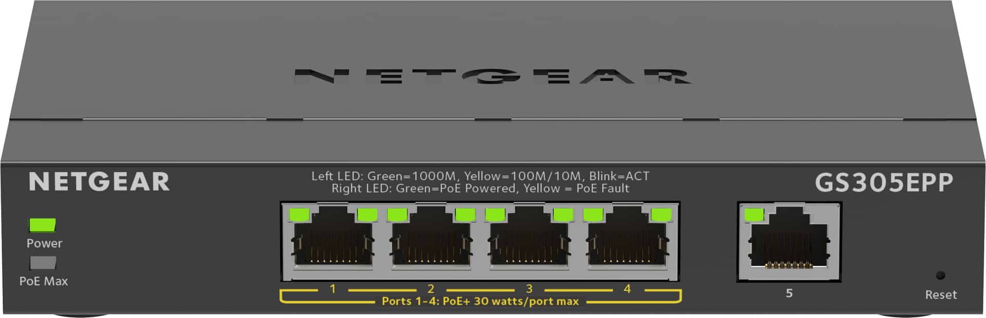 Switch Netgear GS305EPP-100PES 5-portowy PoE 120W Niezarządzany