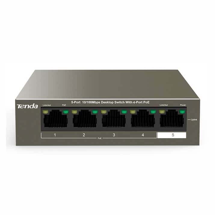 Switch PoE Tenda TEF1105P-4-63W 5-portowy 10/100Mbps