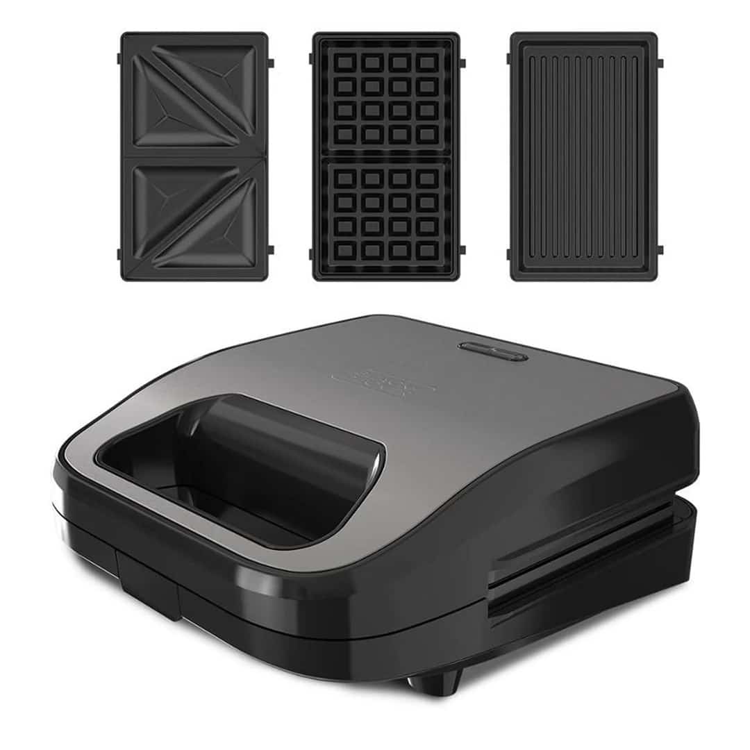 Opiekacz Black+Decker BXSA754E 750W z 3 wymiennymi płytami